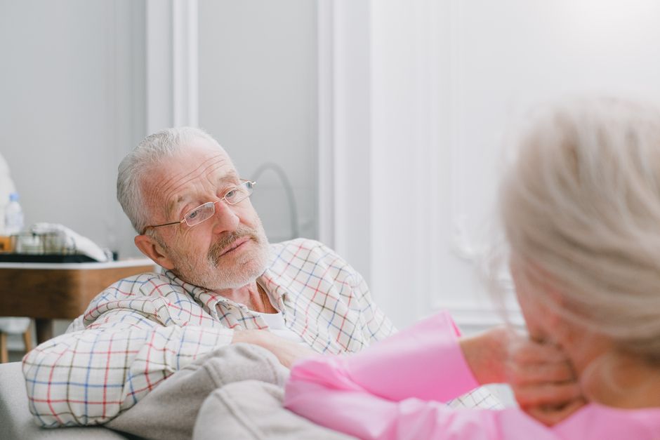 Two families in conversation