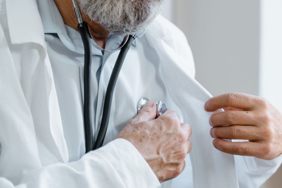 Doctor in clinical setting
