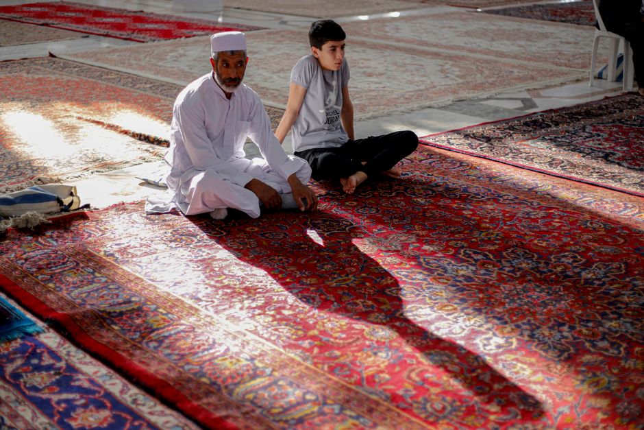 Muslim elder in traditional clothes