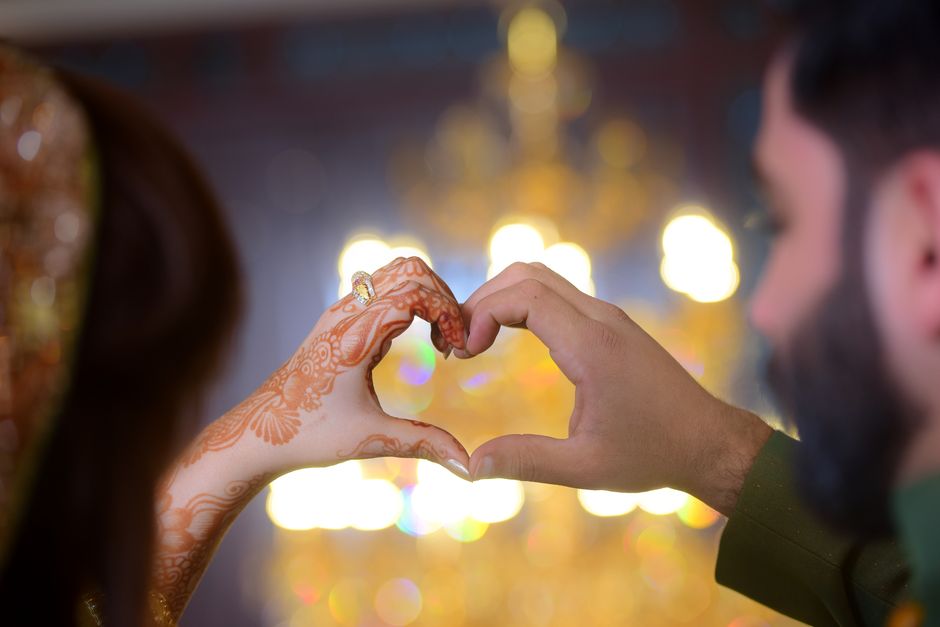 Pakistani mehndi wedding ceremony